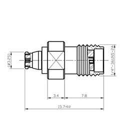 HS-SMPF To SMAF Adapter (18G)